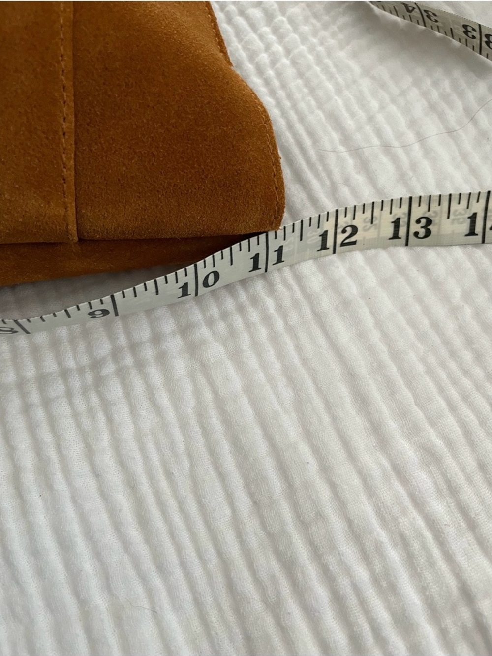 Madewell Essentials Suede Tote in Cognac Brown - Picture 11 of 12